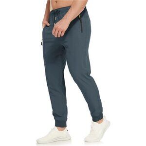 Mens Lightweight Athletic Joggers Hiking Quick Dry Running Track Gym Pants